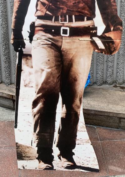 Silhouette de John Wayne - Impression sur carton 2