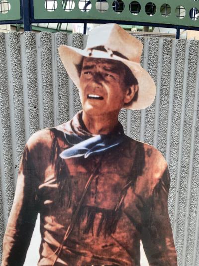 Silhouette de John Wayne - Impression sur carton 2