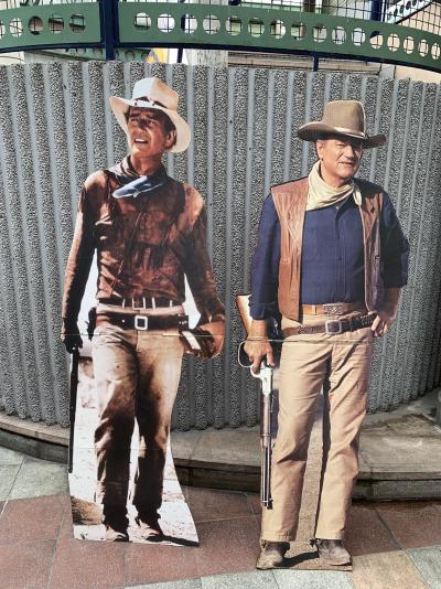 Silhouette de John Wayne - Impression sur carton 2