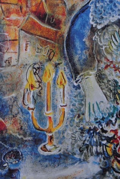 Marc CHAGALL (d’après) - La mariée aux fleurs - Lithographie signée et numérotée 2