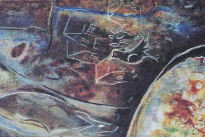 Marc CHAGALL (d’après) : La mariée aux fleurs - Lithographie signée et numérotée 2