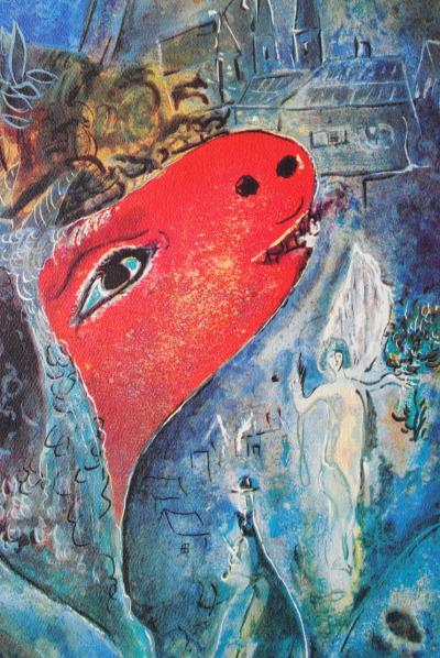Marc CHAGALL (d’après) - La mariée aux fleurs - Lithographie signée et numérotée 2