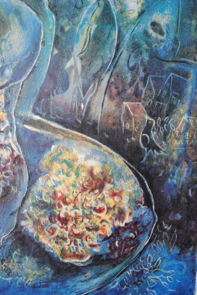 Marc CHAGALL (d’après) - La mariée aux fleurs - Lithographie signée et numérotée 2