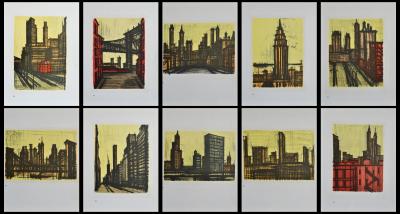 Bernard BUFFET (d’après) -  New York, 1967 - Ensemble de 10 lithographies 2