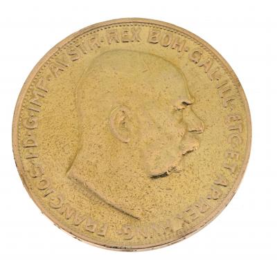 Pièce 100 Corona François Joseph 1915 Vienne en or jaune 22 carats (900) 2