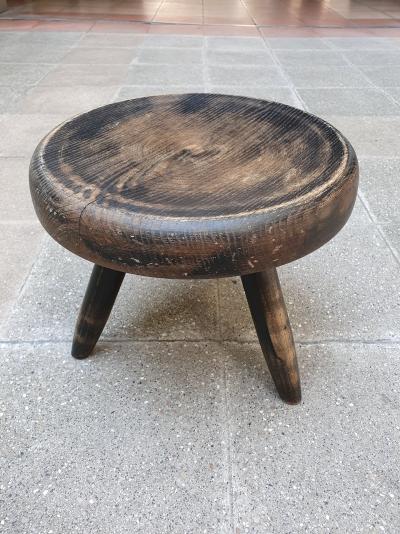 Charlotte Perriand - Le tabouret bas dit Berger en frêne noirci - 1959 2