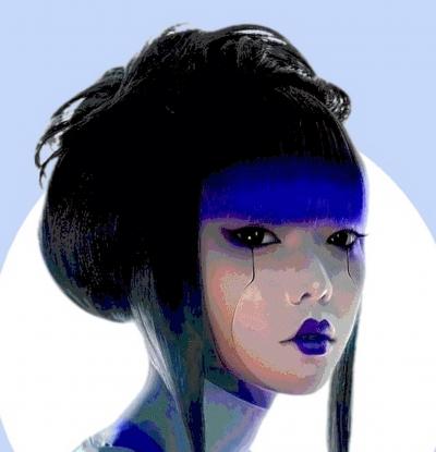 Karl Kox - Cyber Geisha III, 2021 - Sérigraphie signée au crayon 2