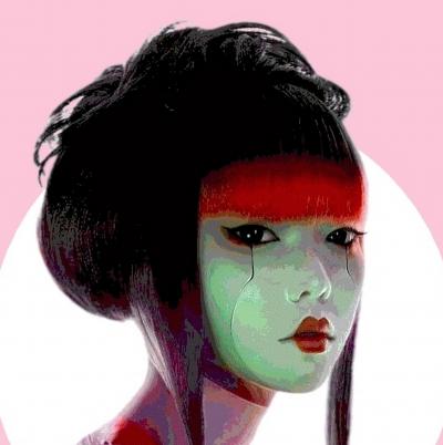 Karl Kox - Cyber Geisha II, 2021 - Sérigraphie signée au crayon 2