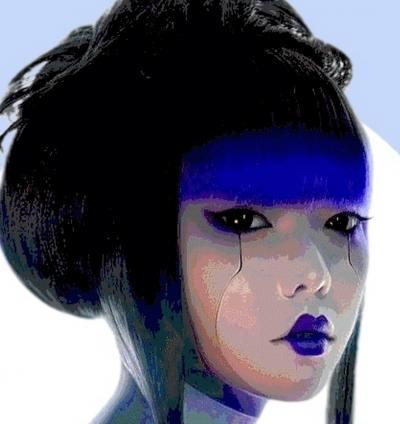 Karl Kox - Cyber Geisha III, 2021 - Sérigraphie signée au crayon 2
