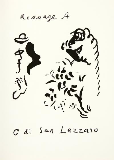 Marc CHAGALL - Hommage à San Lazzaro, 1975 - Lithographie originale 2