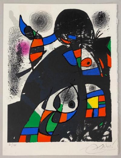 Joan MIRO - Hommage à San Lazzaro, 1975 - Lithographie signée au crayon 2