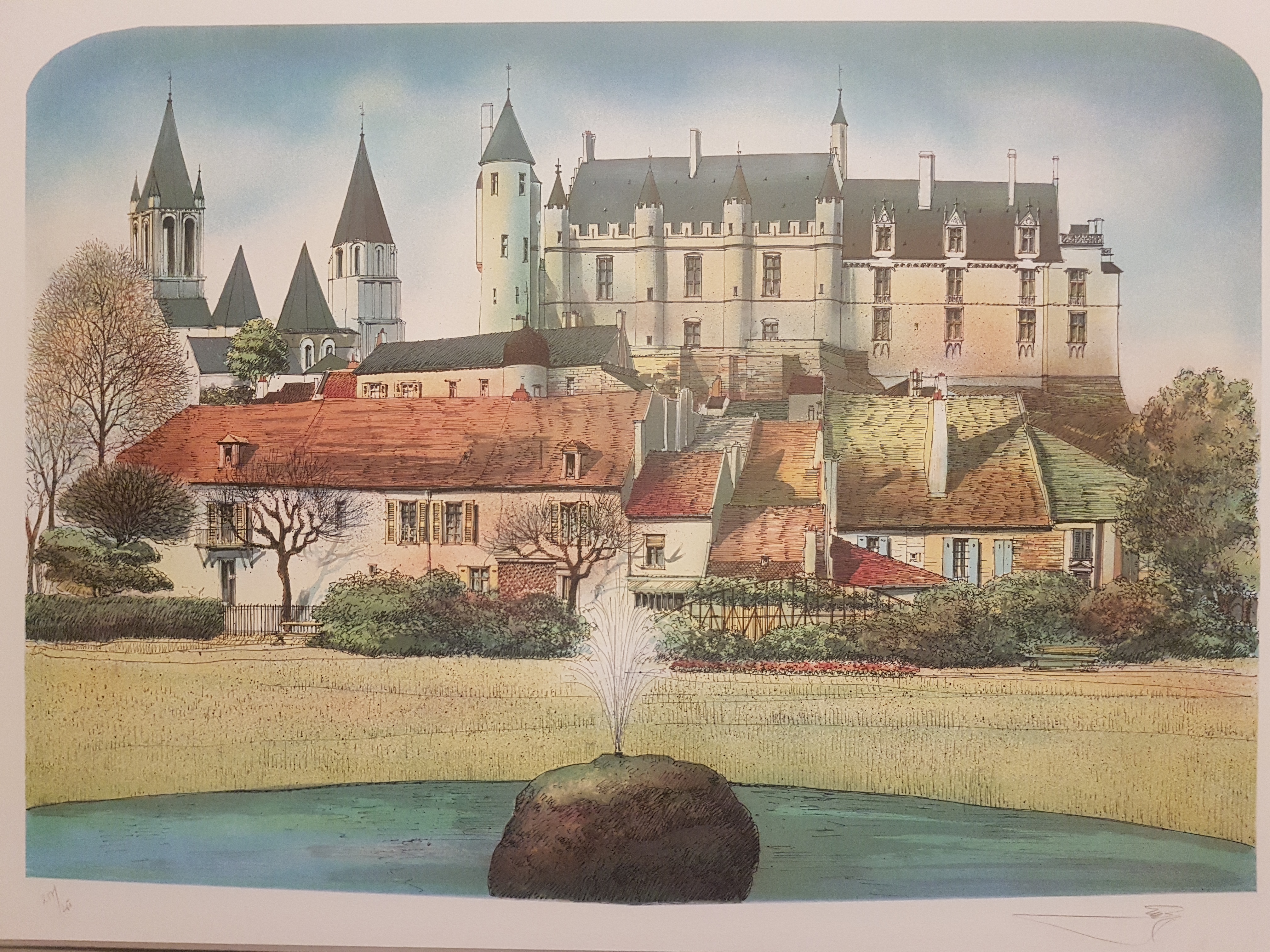 ベルナール・ビュッフェ【Chateau de Chateaudun】 ベルナール・ビュッフェ【Chateau de Chateaudun】 - メルカリ
