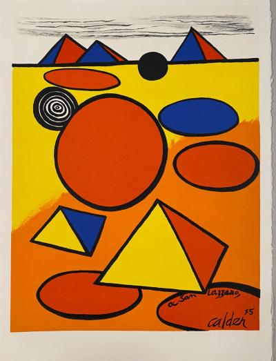 Alexander CALDER - Hommage à San Lazzaro - Lithographie originale 2