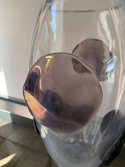 Sergio Costantini - Paire de vases avec pastilles parmes en verre de Murano, circa 1990 2