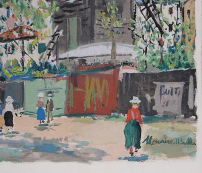 Épreuve D'art Couleur Sur Papier Signée MAURICE UTRILLO - Période XIXe - Thème Paysage