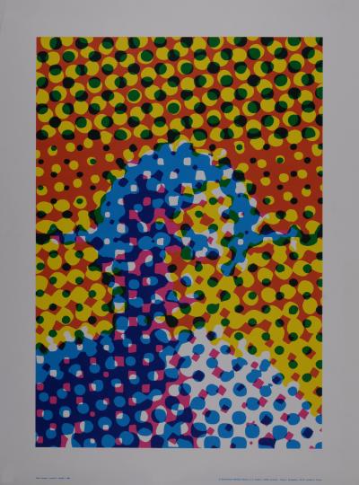 Alain JACQUET - Portrait, 1964  Original silkscreen 2