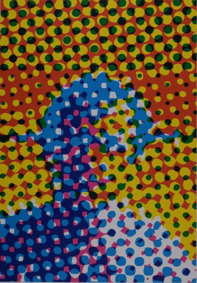 Alain JACQUET - Portrait, 1964  Original silkscreen 2