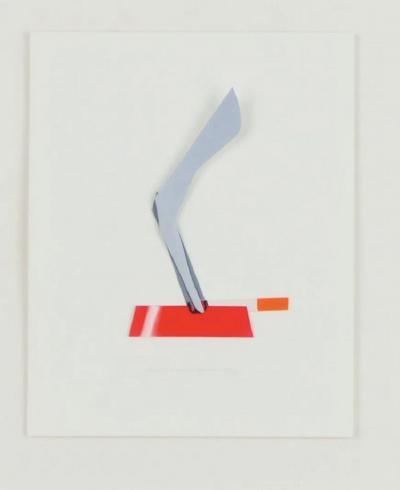 Tom WESSELMANN  - Smoking cigarette in ashtray, 2000 -  Liquitex sur carton - Signé 2