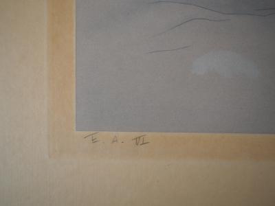 Léonard FOUJITA : Nu allongé, 1930 - Gravure originale signée au crayon 2