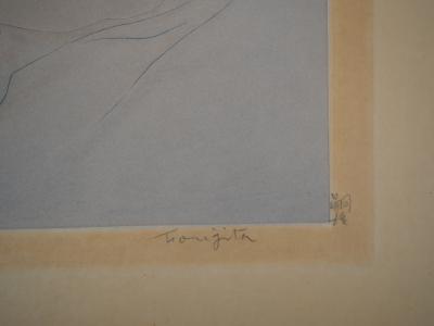 Léonard FOUJITA : Nu allongé, 1930 - Gravure originale signée au crayon 2
