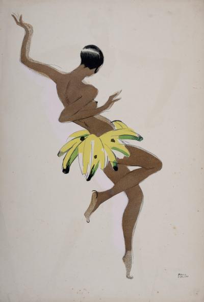 Paul COLIN - Le Tumulte Noir, Joséphine Baker, c. 1927 - Original lithograph and pochoir 2
