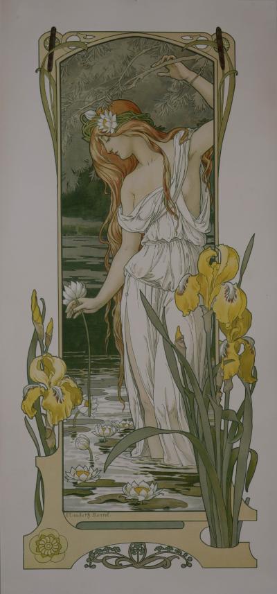 Elisabeth SONREL - Four Flowers, 1900 - Set of 4 original lithographs 2