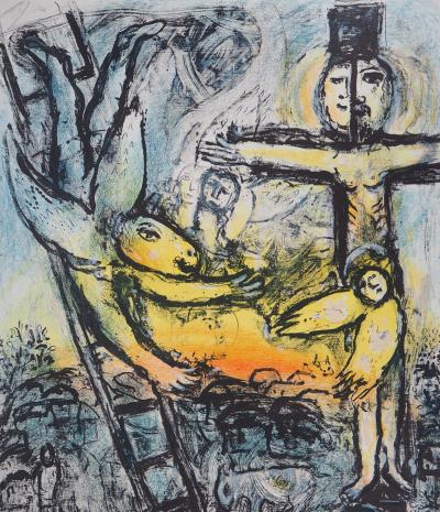 Marc Chagall - Vision de Jacob, 1971 - Lithographie originale (Mourlot #625) 2