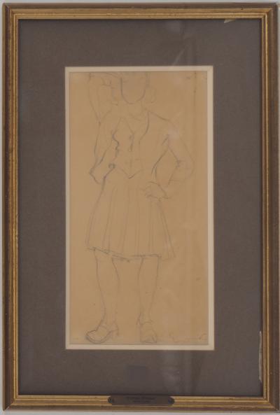 Emile Othon FRIESZ - Femme debout, c. 1920 - Dessin original, signé 2