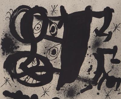 Joan MIRO - Visage surréaliste - Lithographie originale, Signée 2