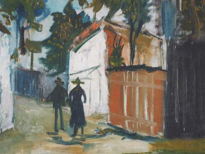 Maurice UTRILLO - Le Moulin de la Galette à Montmartre, c. 1918 - Huile sur toile originale, Signée 2