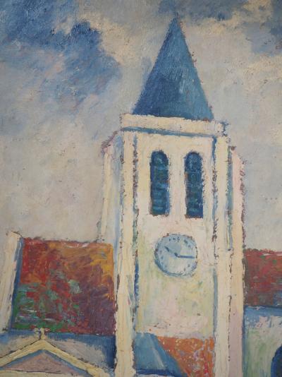 Elisée MACLET - Paris, Saint Germain de Charonne - Huile sur panneau, Signée 2