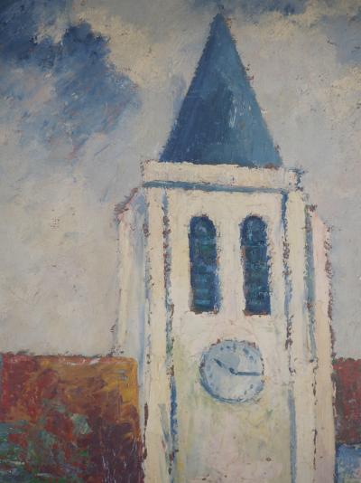 Elisée MACLET - Paris, Saint Germain de Charonne - Huile sur panneau, Signée 2