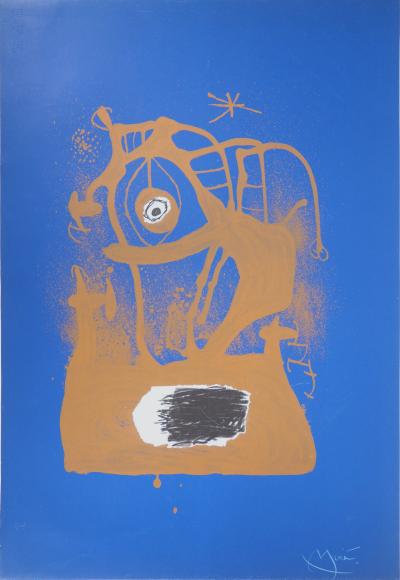 Joan MIRO - La tempête Indigo, 1960 - Lithographie Originale, Signée au crayon 2