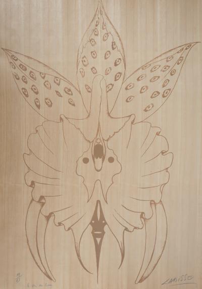 Félix LABISSE : Orchidée, le cri du coeur - Lithographie originale signée au crayon 2