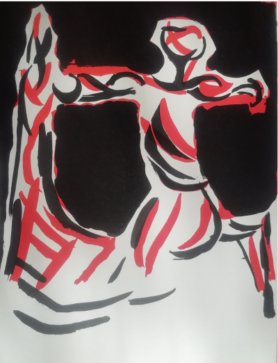 Marino MARINI - Cavalier, Lithographie originale pour XXe siècle 2