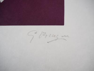 Georges BRAQUE - Fleur blanche, 1960 - Gravure originale, Signée au crayon 2