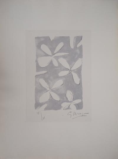 Georges BRAQUE - Lit de fleurs, 1960 - Lithographie originale, Signée au crayon 2