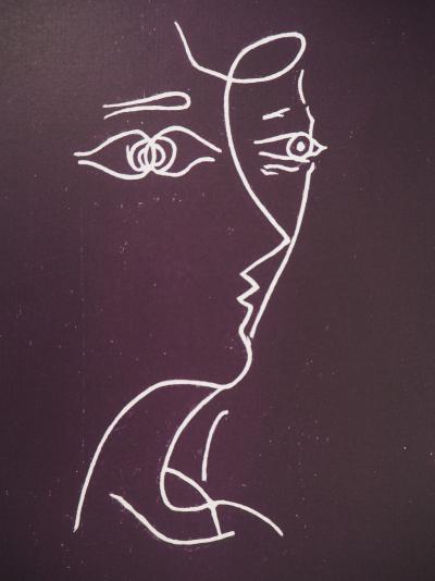 Georges BRAQUE - Femme de profil, 1960 - Lithographie originale, Signée au crayon 2