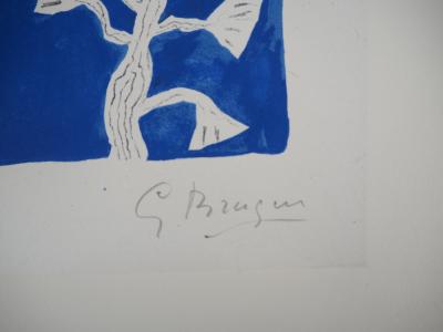 Georges BRAQUE - Oiseau et Lotus, 1960 - Lithographie originale, Signée au crayon 2