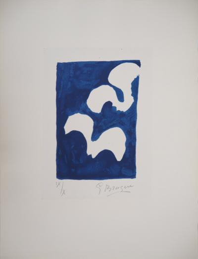 Georges BRAQUE - Oiseaux dans la nuit, 1960 - Lithographie originale, Signée au crayon 2