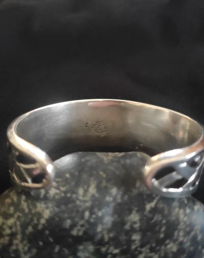 Bracelet Manchette Vintage en Argent 925 TAXCO MEXICO. 2