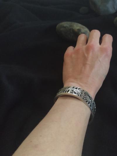 Bracelet Manchette Vintage en Argent 925 TAXCO MEXICO. 2