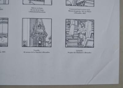 François Schuiten - Souvenirs de Bruxelles, 2000  - Sérigraphie signée 2