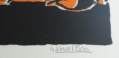 Gabriel PARIS- Les bouteilles du plaisir, 1980 - Lithographie originale signée 2