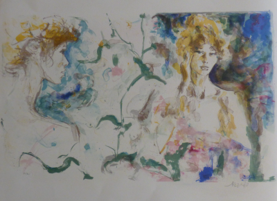 Jacques PECNARD - Femme blanche, 1980 - Lithographie originale signée au crayon 2