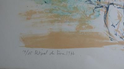 Jacques PECNARD - Festival du Livre, 1977 - Lithographie originale signée au crayon 2