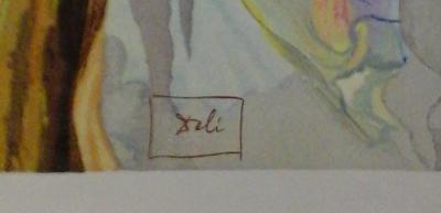 Salvador DALI - La Divine Comédie 7, 1960 - Gravure sur bois signée dans la planche 2