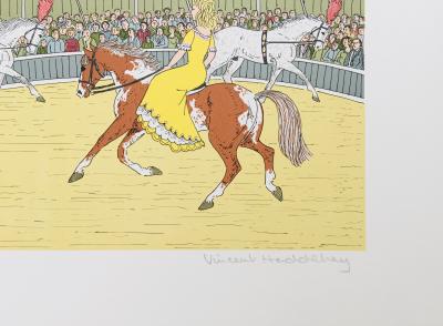 Vincent HADDELSEY - Le cirque, 1985 - Lithographie originale signée au crayon 2