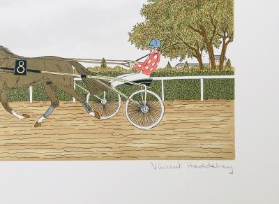 Vincent HADDELSEY - Le trot, 1985 - Lithographie originale signée au crayon 2