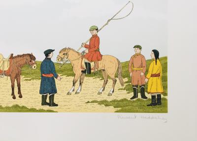 Vincent HADDELSEY - La Chine, 1985 - Lithographie originale signée au crayon 2